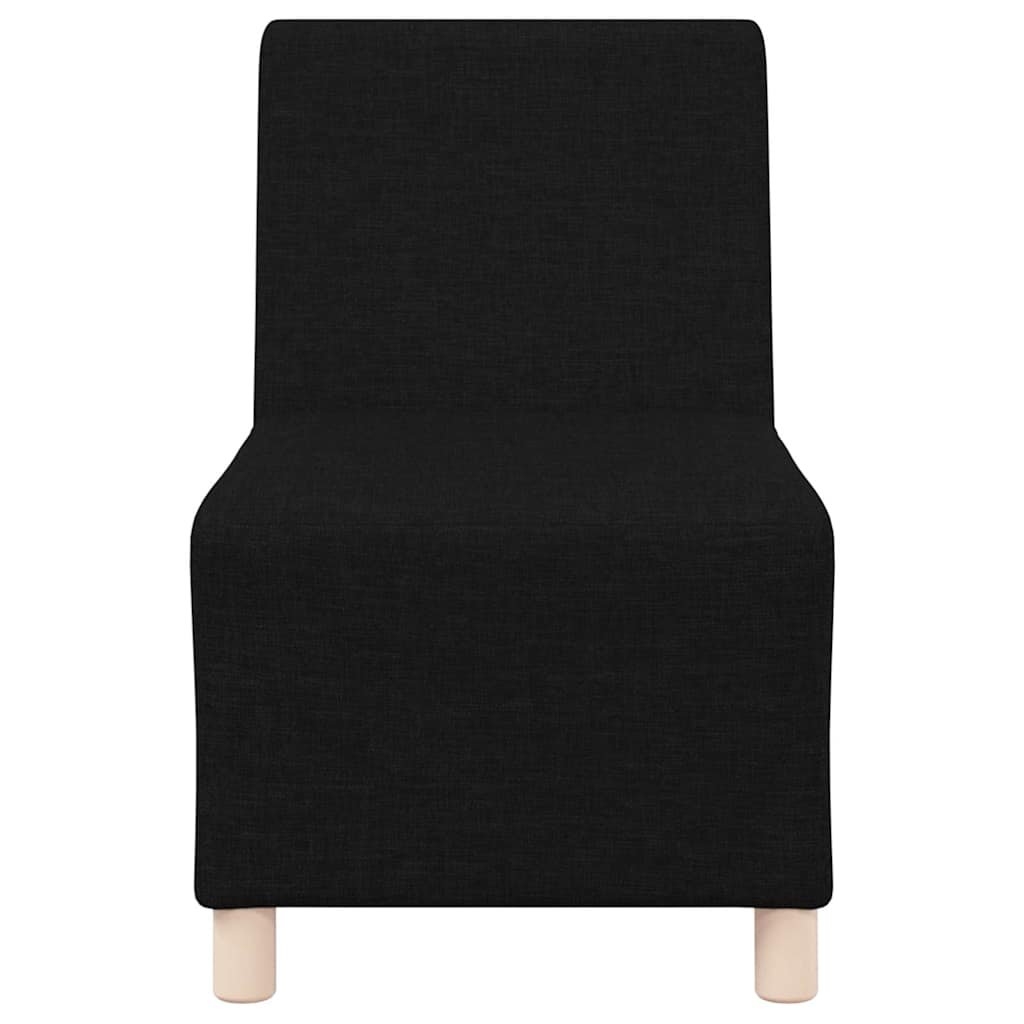 Modulaire Bankeenheid Armlos 3 pcs Zwart 55 x 74 x 82 cm Stof is nu te koop bij PeponiXL, paradijselijk wonen!