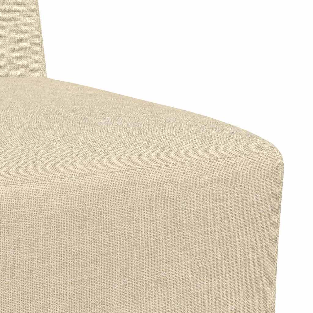 Modulaire Bankeenheid Armlos 3 pcs Crème 55 x 74 x 82 cm Stof is nu te koop bij PeponiXL, paradijselijk wonen!