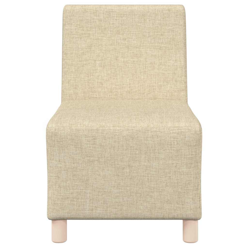 Modulaire Bankeenheid Armlos 3 pcs Crème 55 x 74 x 82 cm Stof is nu te koop bij PeponiXL, paradijselijk wonen!