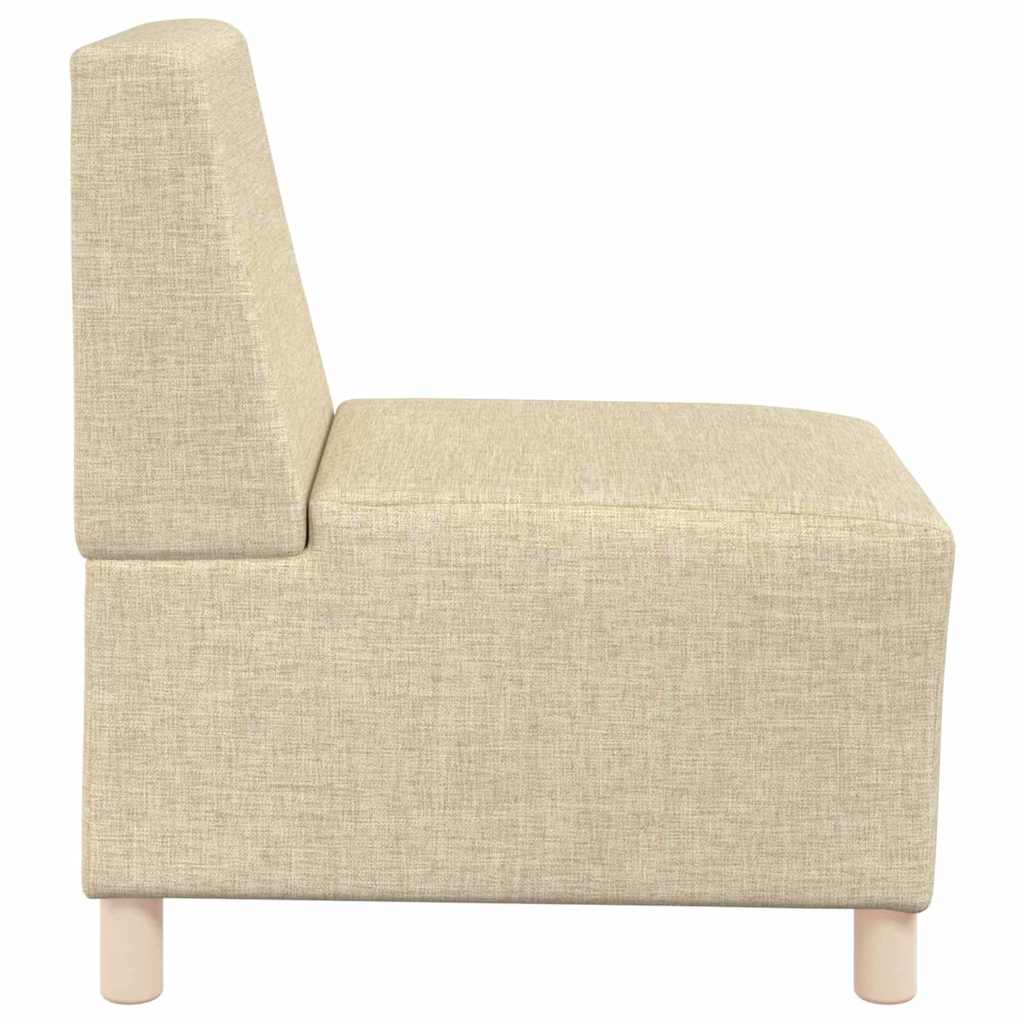 Modulaire Bankeenheid Armlos 3 pcs Crème 55 x 74 x 82 cm Stof is nu te koop bij PeponiXL, paradijselijk wonen!
