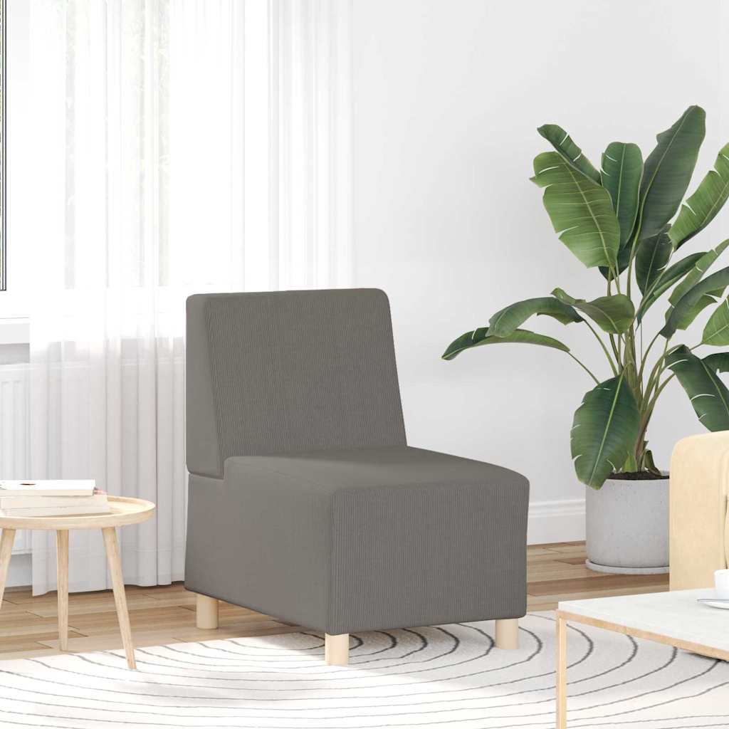 Modulaire Bankeenheid Armlos 3 pcs Lichtgrijs 55 x 74 x 82 cm is nu te koop bij PeponiXL, paradijselijk wonen!