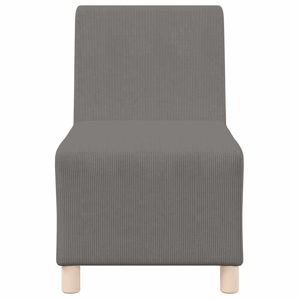 Modulaire Bankeenheid Armlos 3 pcs Lichtgrijs 55 x 74 x 82 cm is nu te koop bij PeponiXL, paradijselijk wonen!