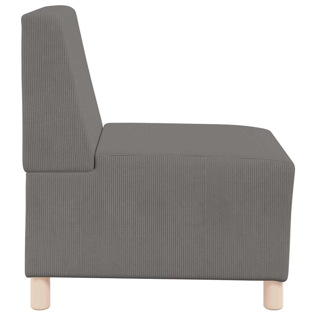 Modulaire Bankeenheid Armlos 3 pcs Lichtgrijs 55 x 74 x 82 cm is nu te koop bij PeponiXL, paradijselijk wonen!
