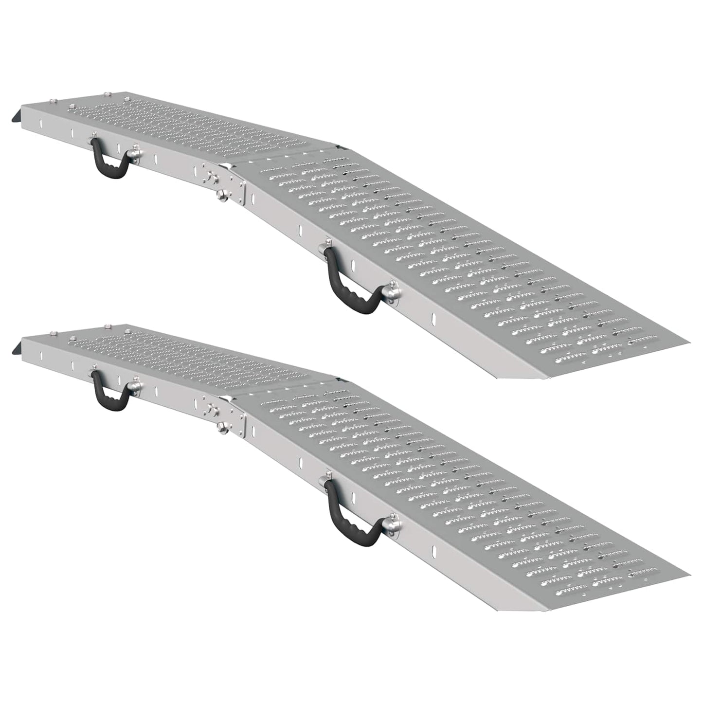 Opvouwbare oprijplaat 200kg per oprijplaat 2 pcs Zilver is nu te koop bij PeponiXL, paradijselijk wonen!