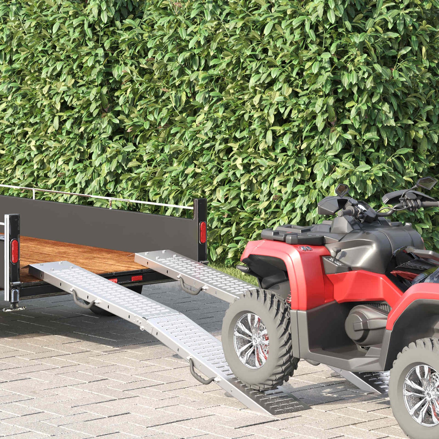 Opvouwbare oprijplaat 200kg per oprijplaat 2 stuks Zilver is nu te koop bij PeponiXL, paradijselijk wonen!