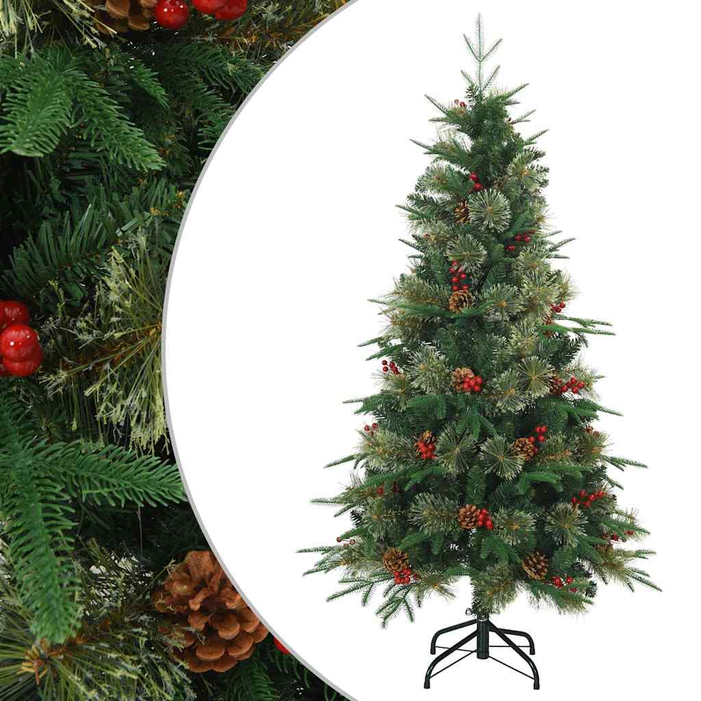Kunstmatige Inklapbare Kerstboom Groen 120 cm PVC, PE en Staal is nu te koop bij PeponiXL, paradijselijk wonen!