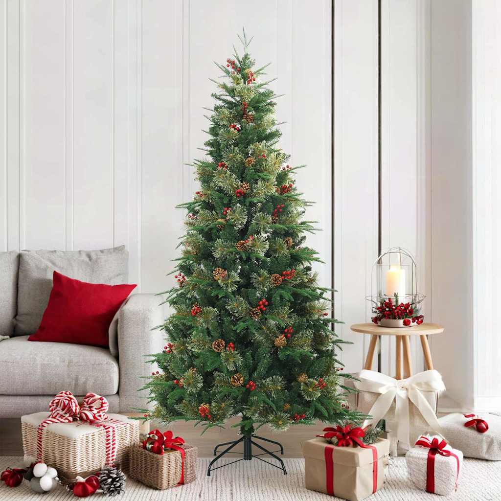 Kunstmatige Inklapbare Kerstboom Groen 180 cm PVC, PE en Staal is nu te koop bij PeponiXL, paradijselijk wonen!