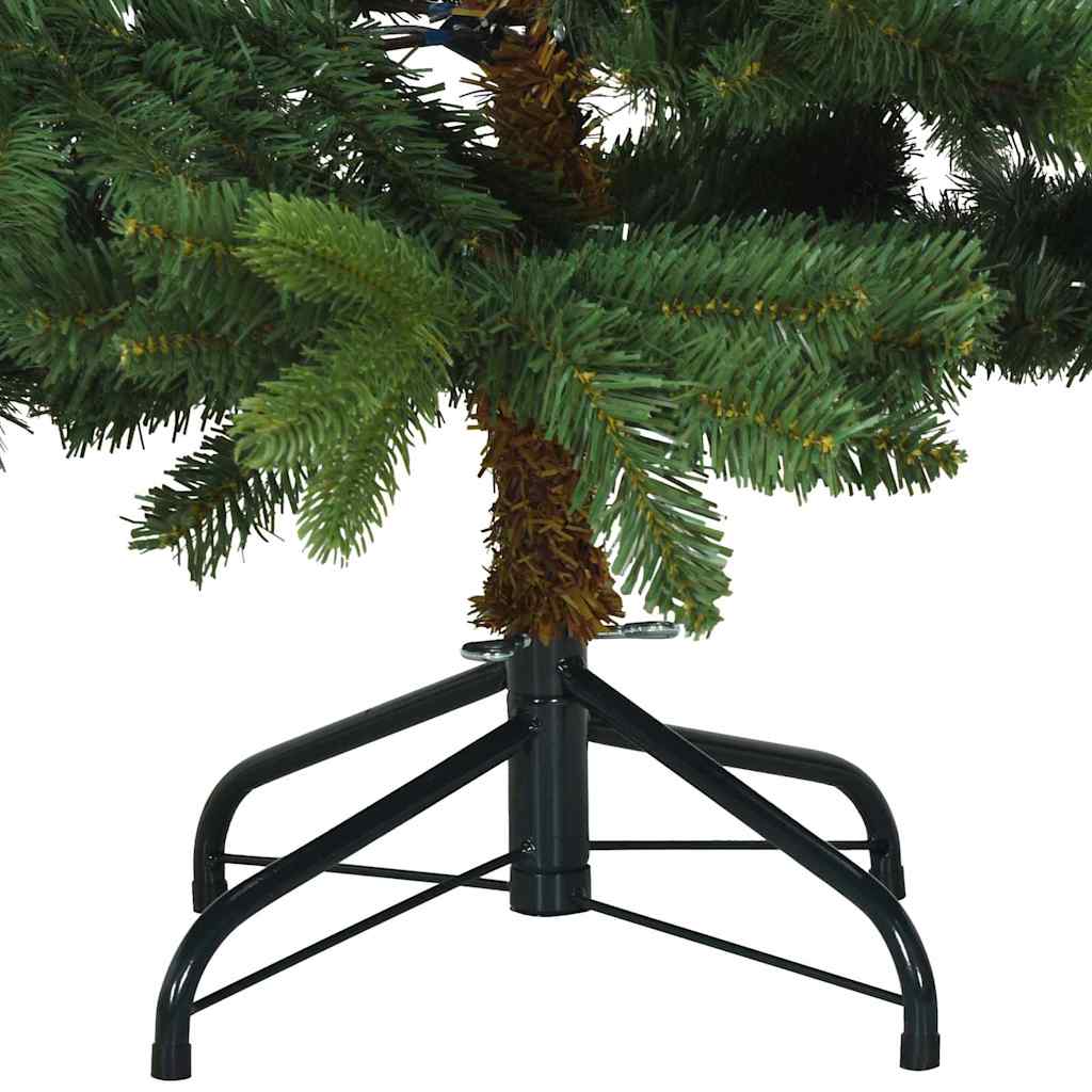 Kunstmatige Inklapbare Kerstboom Groen 150 cm PVC, PE en staal is nu te koop bij PeponiXL, paradijselijk wonen!