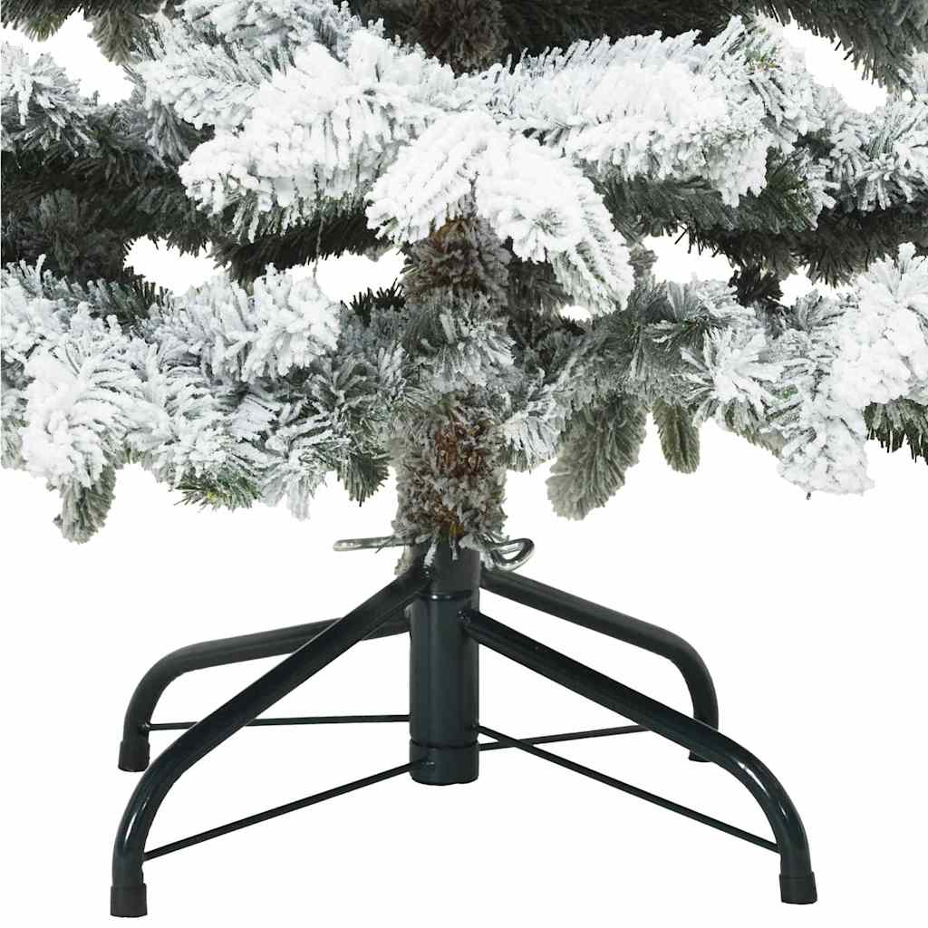 Kunst Kerstboom met Geveerde Takken, Sneeuw Bedekt Wit 120 cm is nu te koop bij PeponiXL, paradijselijk wonen!