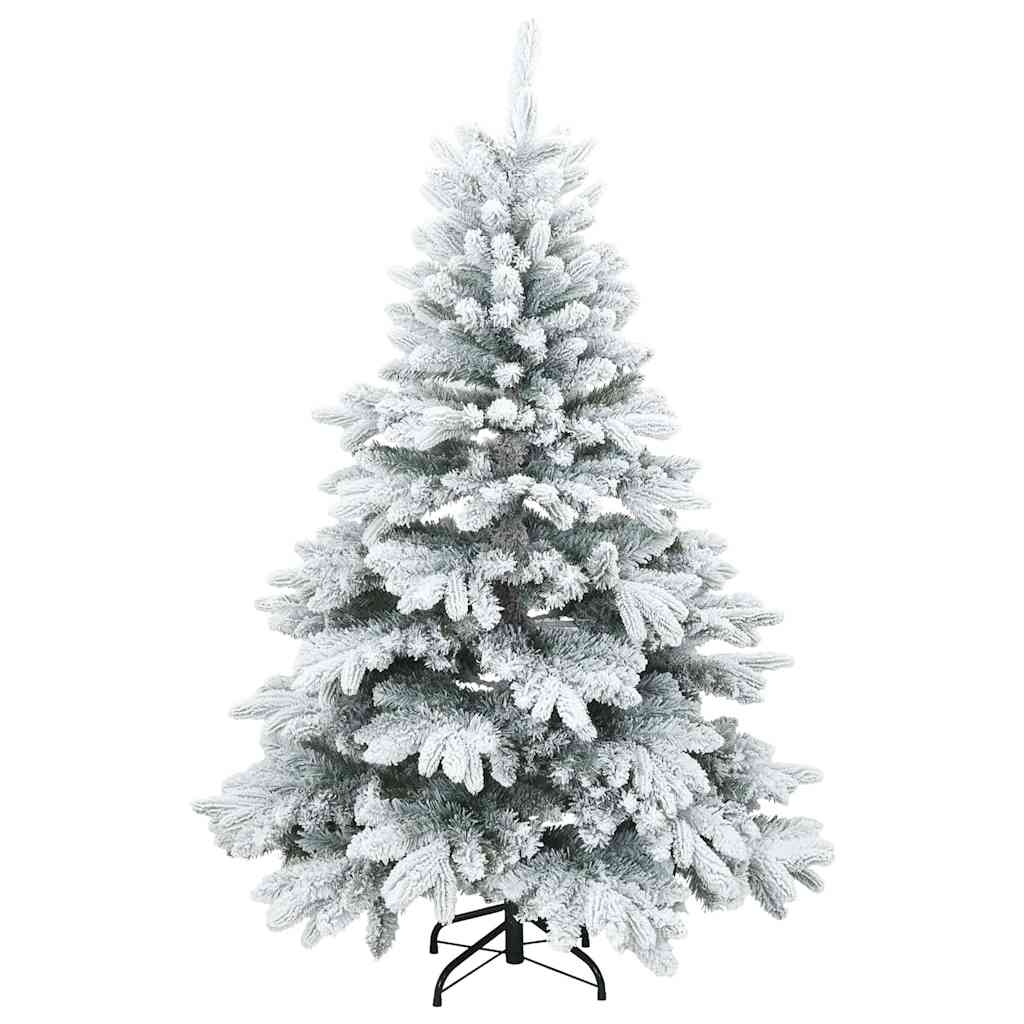 Kunst Kerstboom met Geveerde Takken, Sneeuw Bedekt Wit 120 cm is nu te koop bij PeponiXL, paradijselijk wonen!