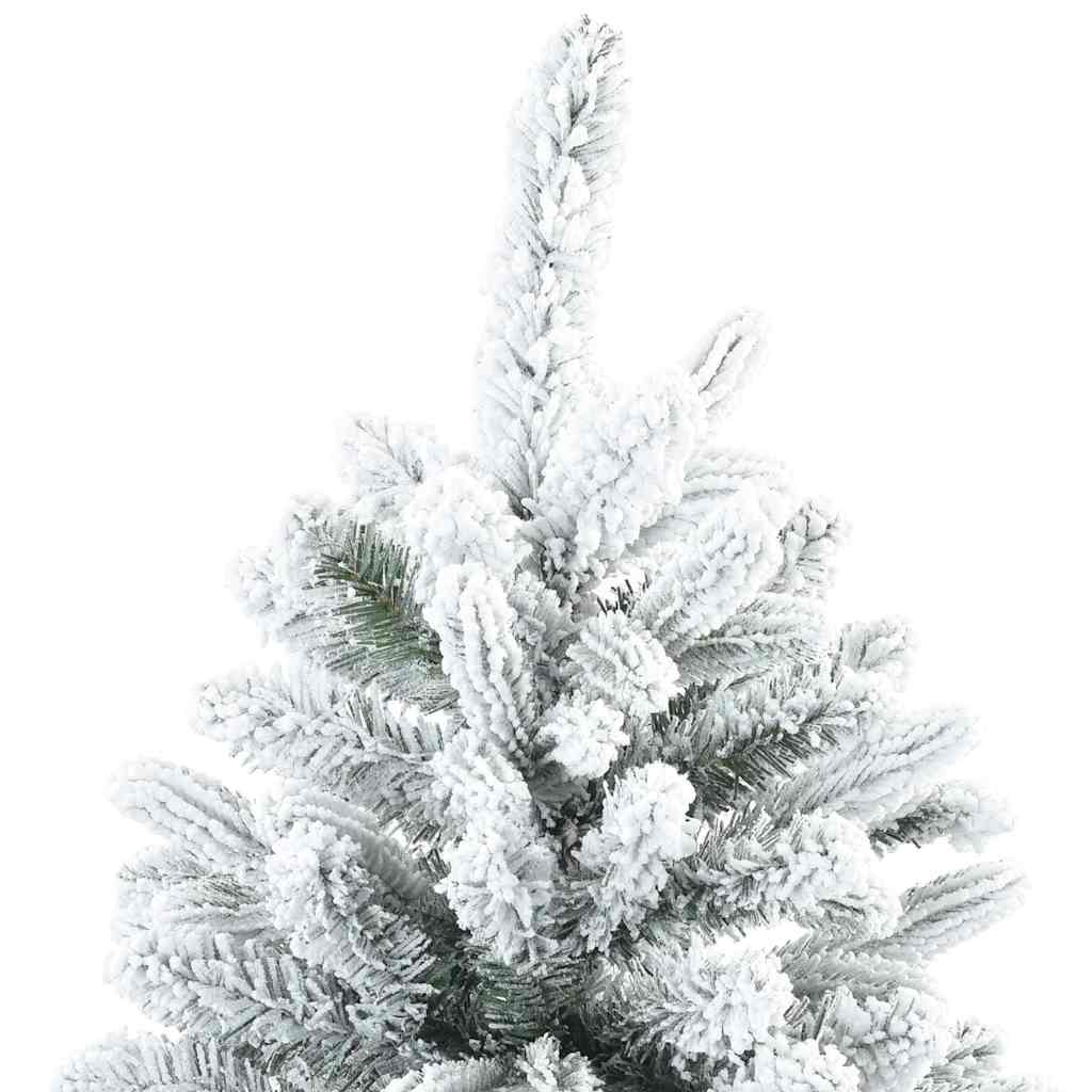 Kunst Kerstboom met Geveerde Takken, Sneeuw Bedekt Wit 150 cm is nu te koop bij PeponiXL, paradijselijk wonen!