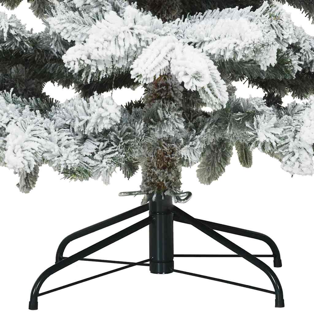 Kunst Kerstboom met Geveerde Takken, Sneeuw Bedekt Wit 180 cm is nu te koop bij PeponiXL, paradijselijk wonen!