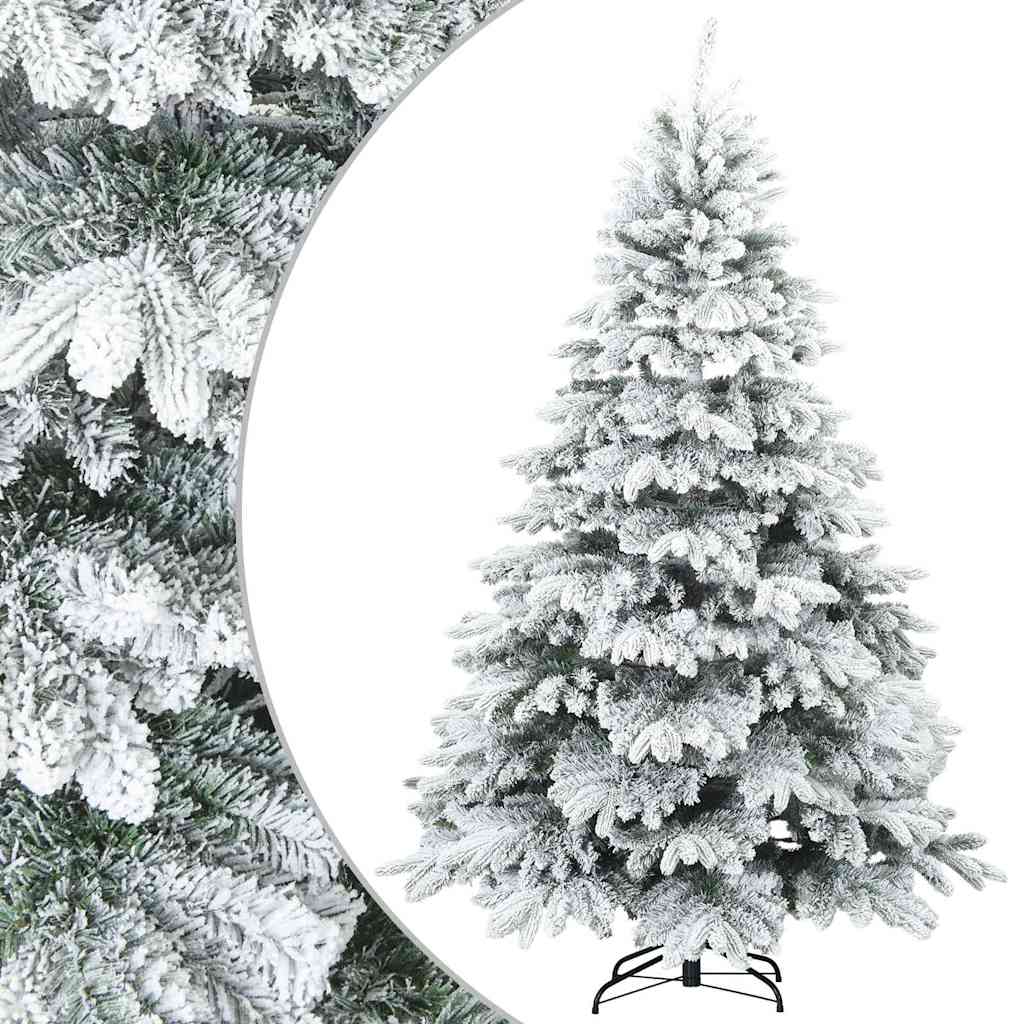 Kunst Kerstboom met Geveerde Takken, Sneeuw Bedekt Wit 180 cm is nu te koop bij PeponiXL, paradijselijk wonen!