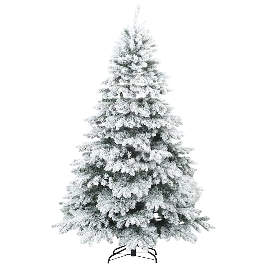 Kunst Kerstboom met Geveerde Takken, Sneeuw Bedekt Wit 180 cm is nu te koop bij PeponiXL, paradijselijk wonen!