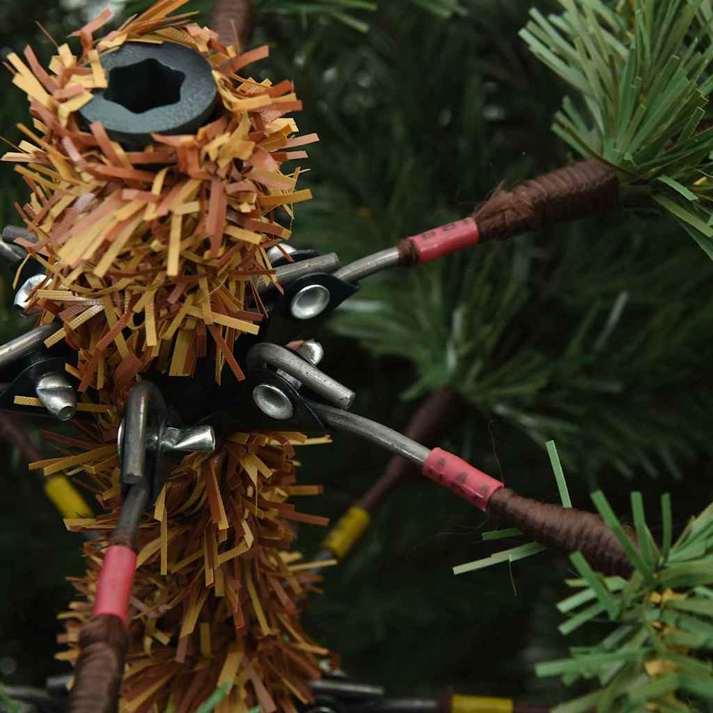 Kunstmatige Inklapbare Kerstboom Groen 150 cm PVC, staal is nu te koop bij PeponiXL, paradijselijk wonen!