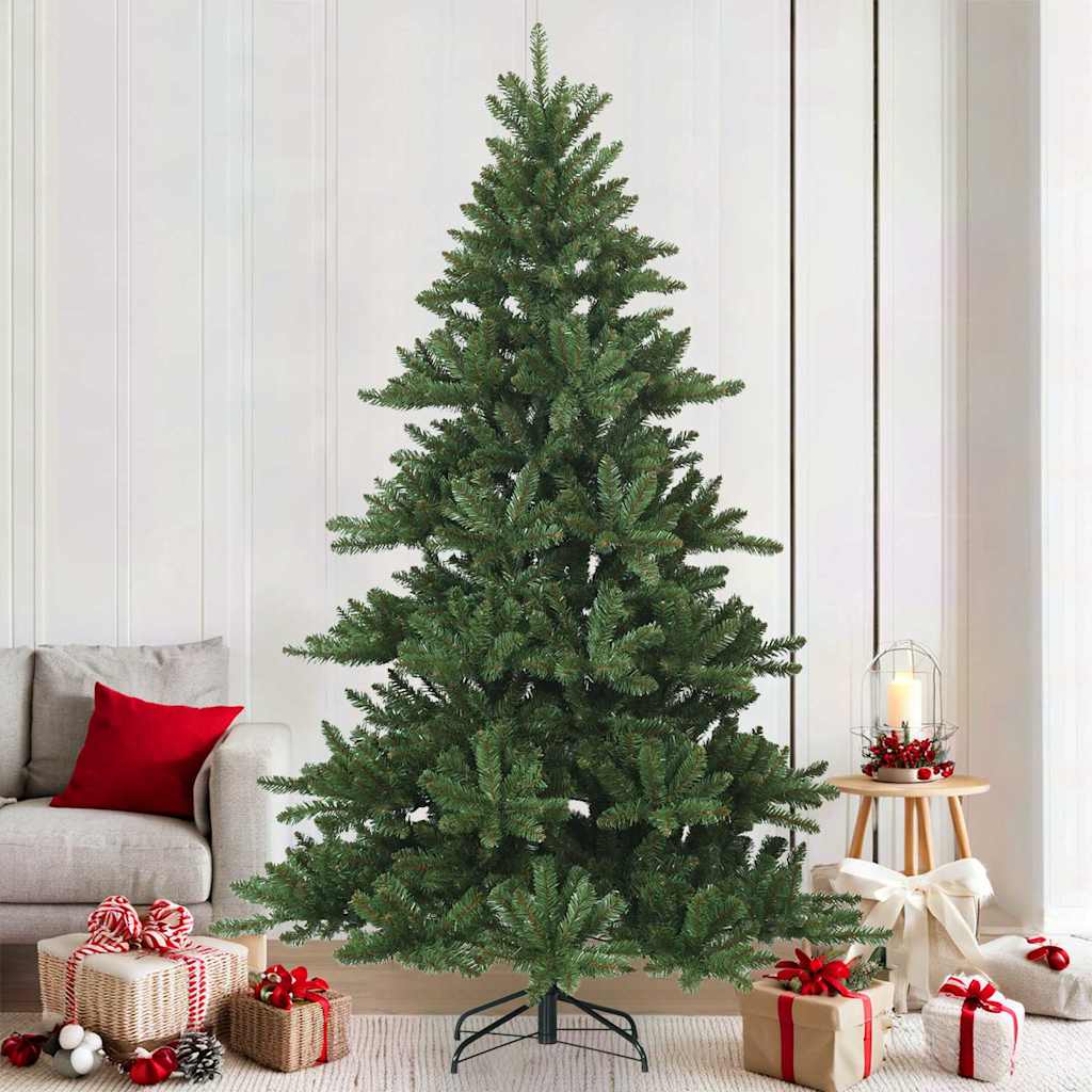 Kunstmatige Inklapbare Kerstboom Groen 210 cm PVC, staal is nu te koop bij PeponiXL, paradijselijk wonen!