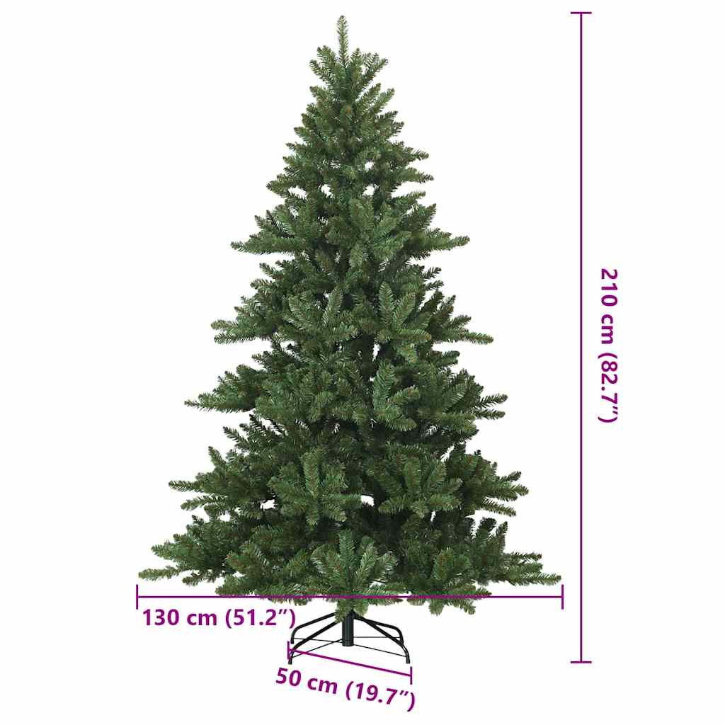 Kunstmatige Inklapbare Kerstboom Groen 210 cm PVC, staal is nu te koop bij PeponiXL, paradijselijk wonen!