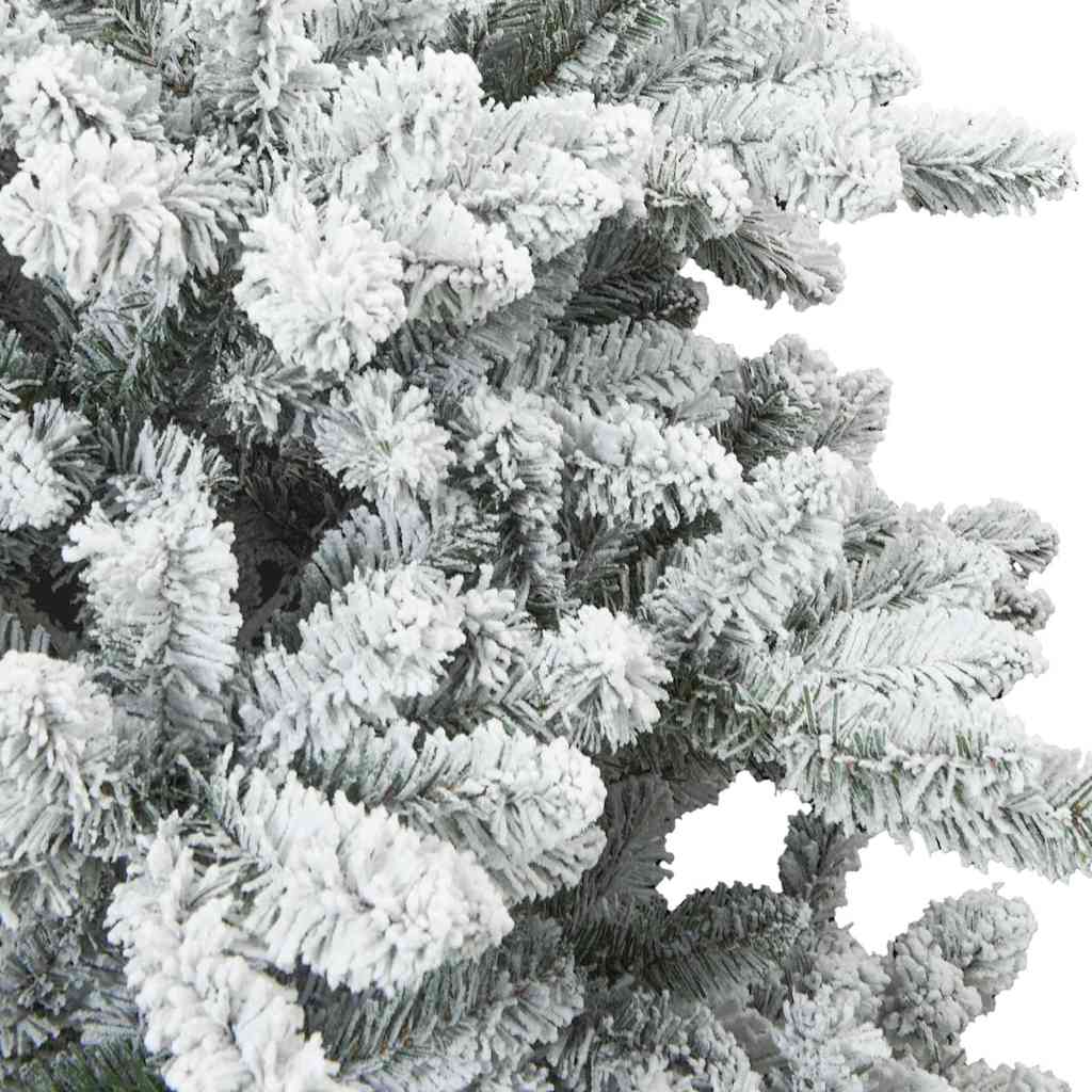 Kunst Kerstboom met Geveerde Takken, Sneeuw Bedekt Wit 150 cm is nu te koop bij PeponiXL, paradijselijk wonen!