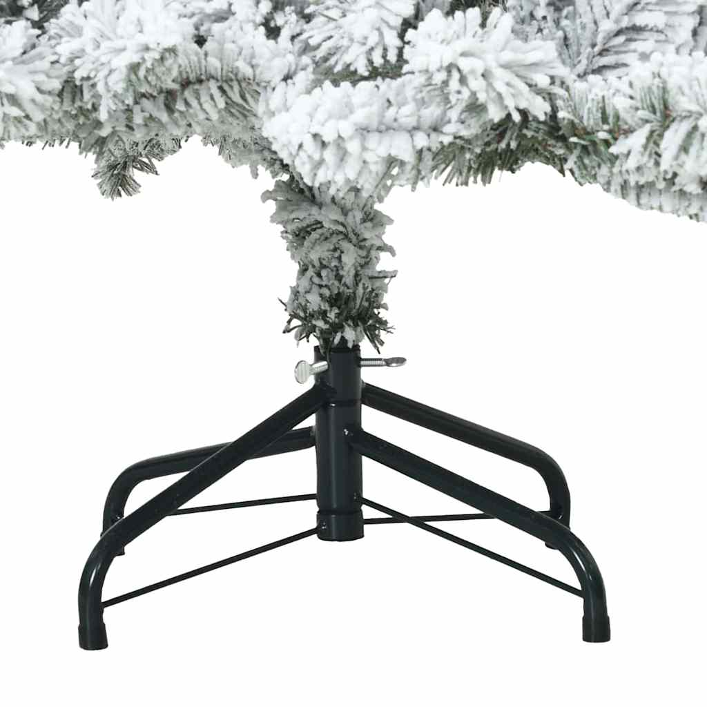 Kunst Kerstboom met Geveerde Takken, Sneeuw Bedekt Wit 150 cm is nu te koop bij PeponiXL, paradijselijk wonen!