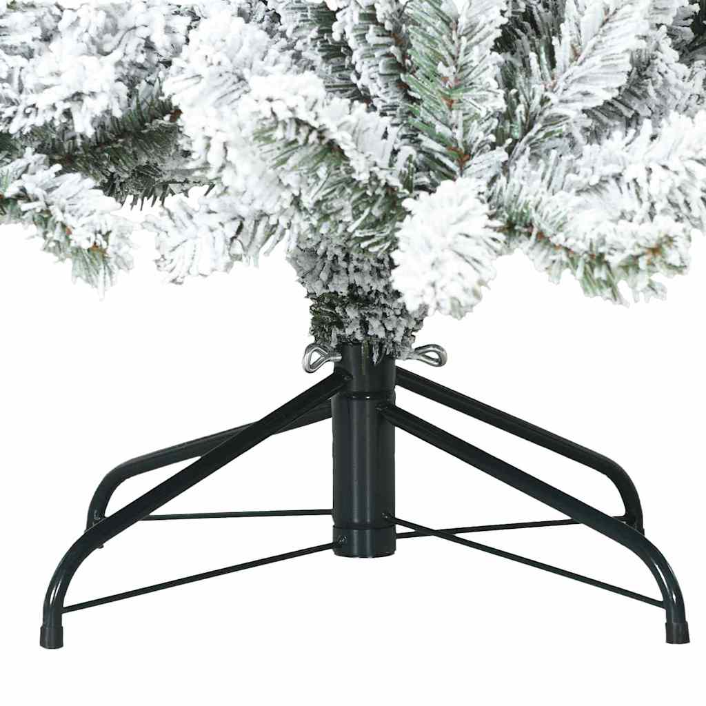 Kunst Kerstboom met Geveerde Takken, Sneeuw Bedekt Wit 210 cm is nu te koop bij PeponiXL, paradijselijk wonen!