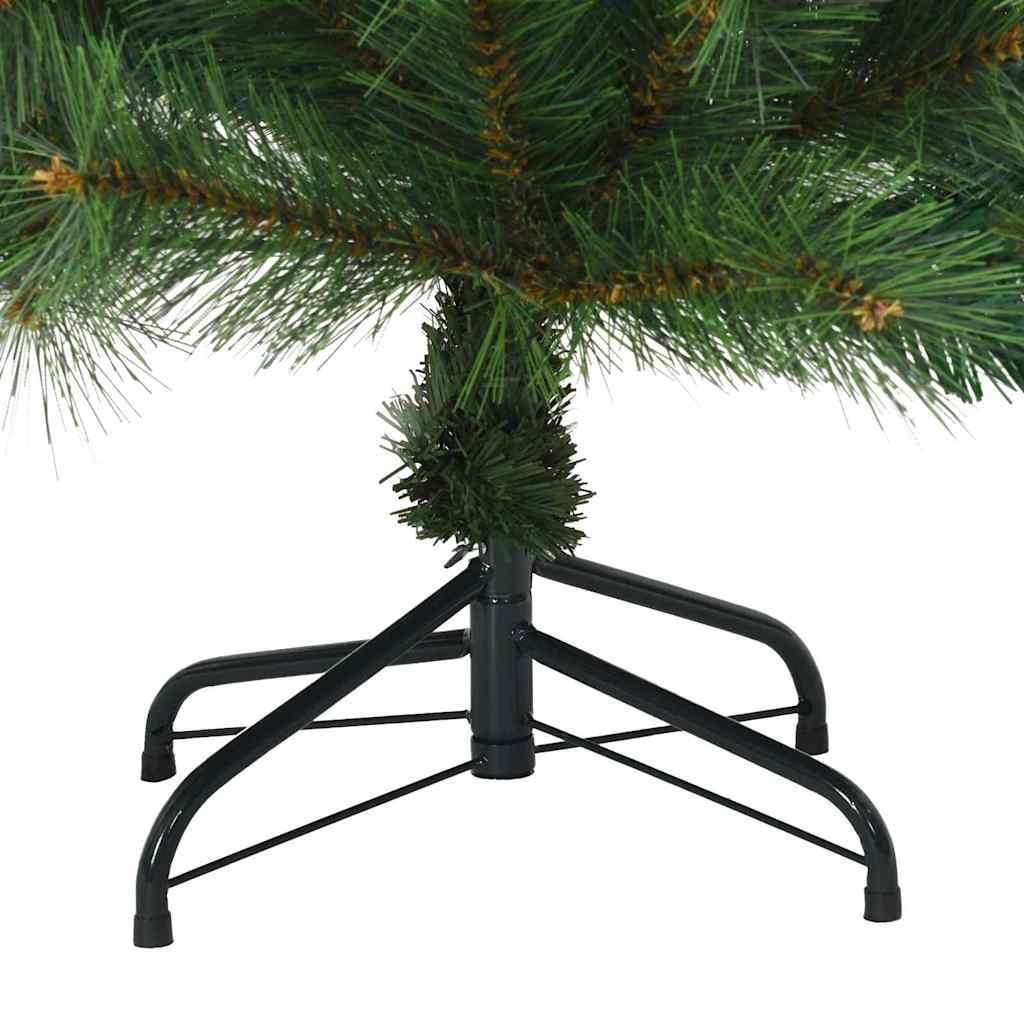 Kunstmatige Inklapbare Kerstboom Groen 120 cm PVC, staal is nu te koop bij PeponiXL, paradijselijk wonen!