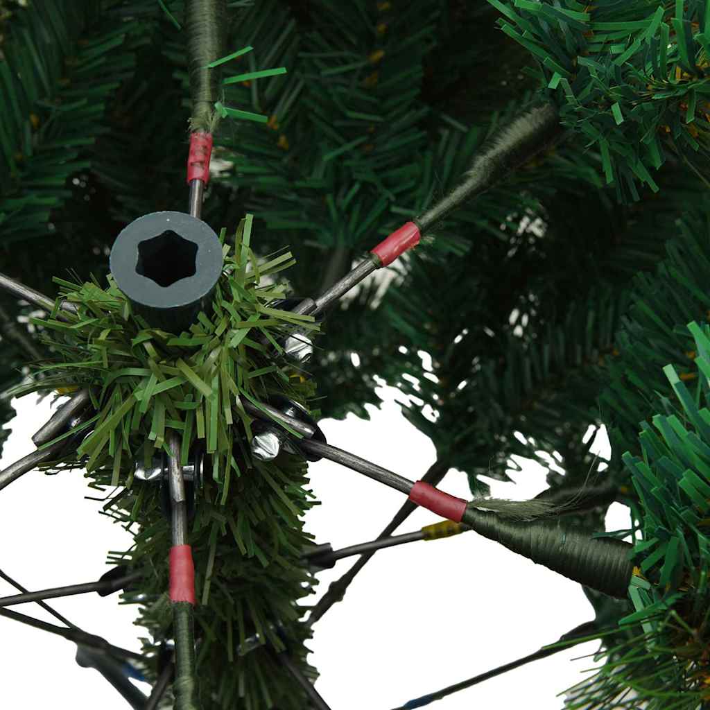 Kunstmatige Inklapbare Kerstboom Groen 120 cm PVC, staal is nu te koop bij PeponiXL, paradijselijk wonen!