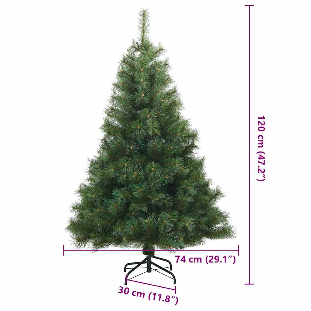 Kunstmatige Inklapbare Kerstboom Groen 120 cm PVC, staal is nu te koop bij PeponiXL, paradijselijk wonen!