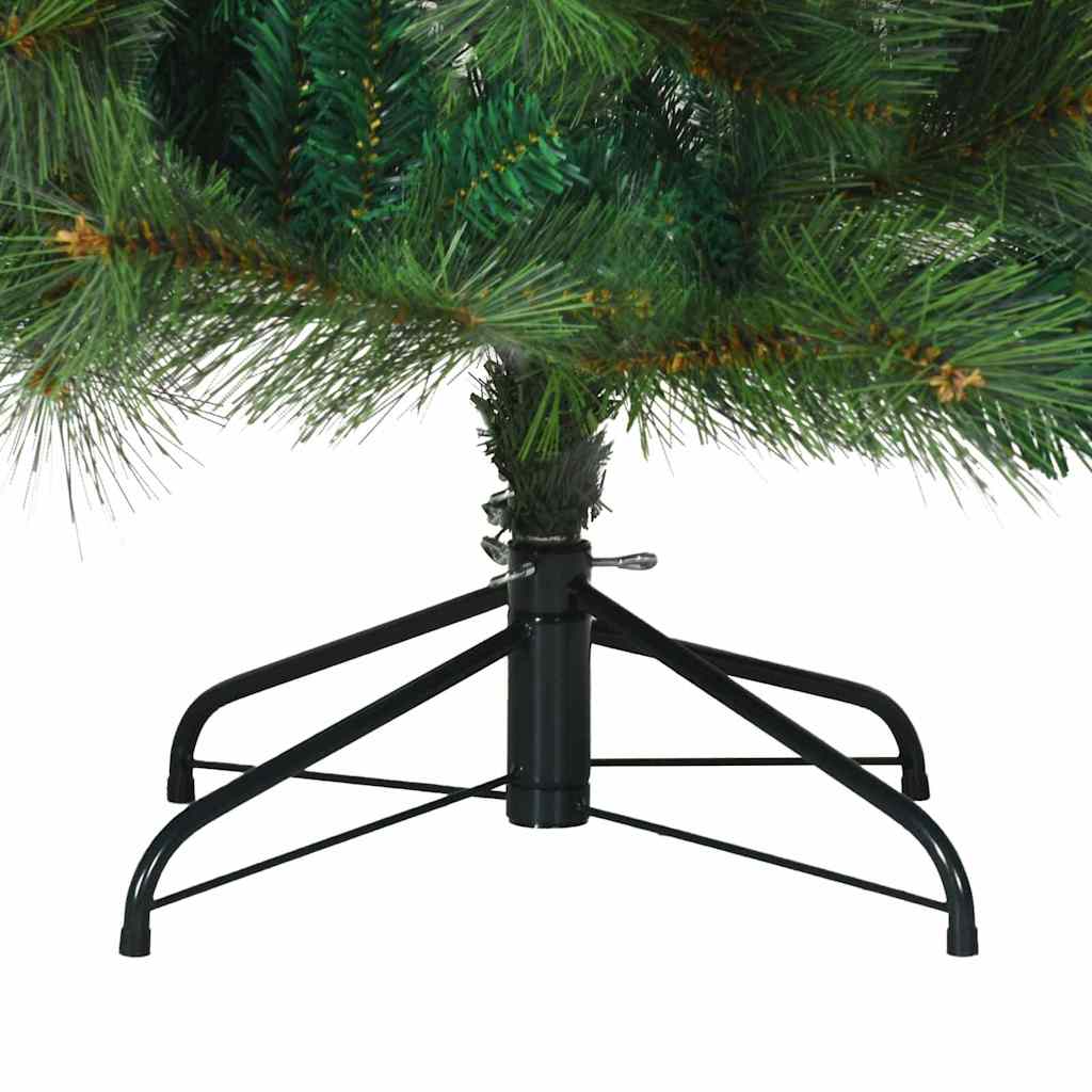 Kunstmatige Inklapbare Kerstboom Groen 210 cm PVC, staal is nu te koop bij PeponiXL, paradijselijk wonen!