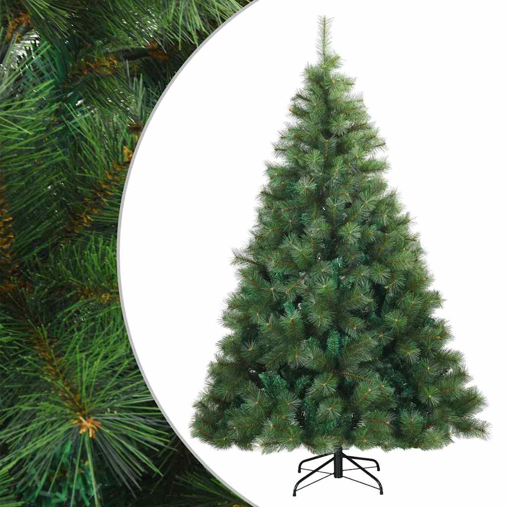 Kunstmatige Inklapbare Kerstboom Groen 210 cm PVC, staal is nu te koop bij PeponiXL, paradijselijk wonen!