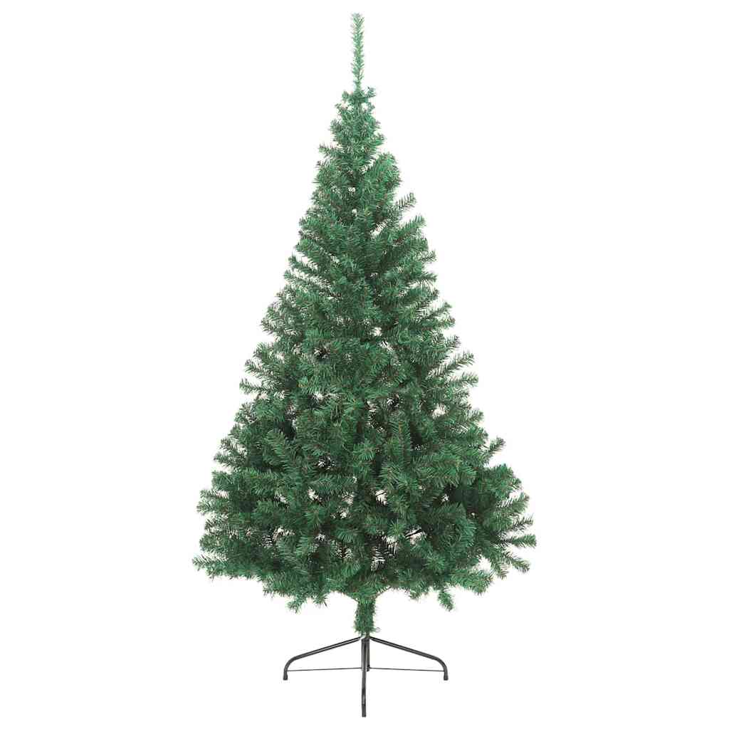 Kunstmatig Voorverlicht Kerstboom met 300 LED Groen 240 cm PVC is nu te koop bij PeponiXL, paradijselijk wonen!
