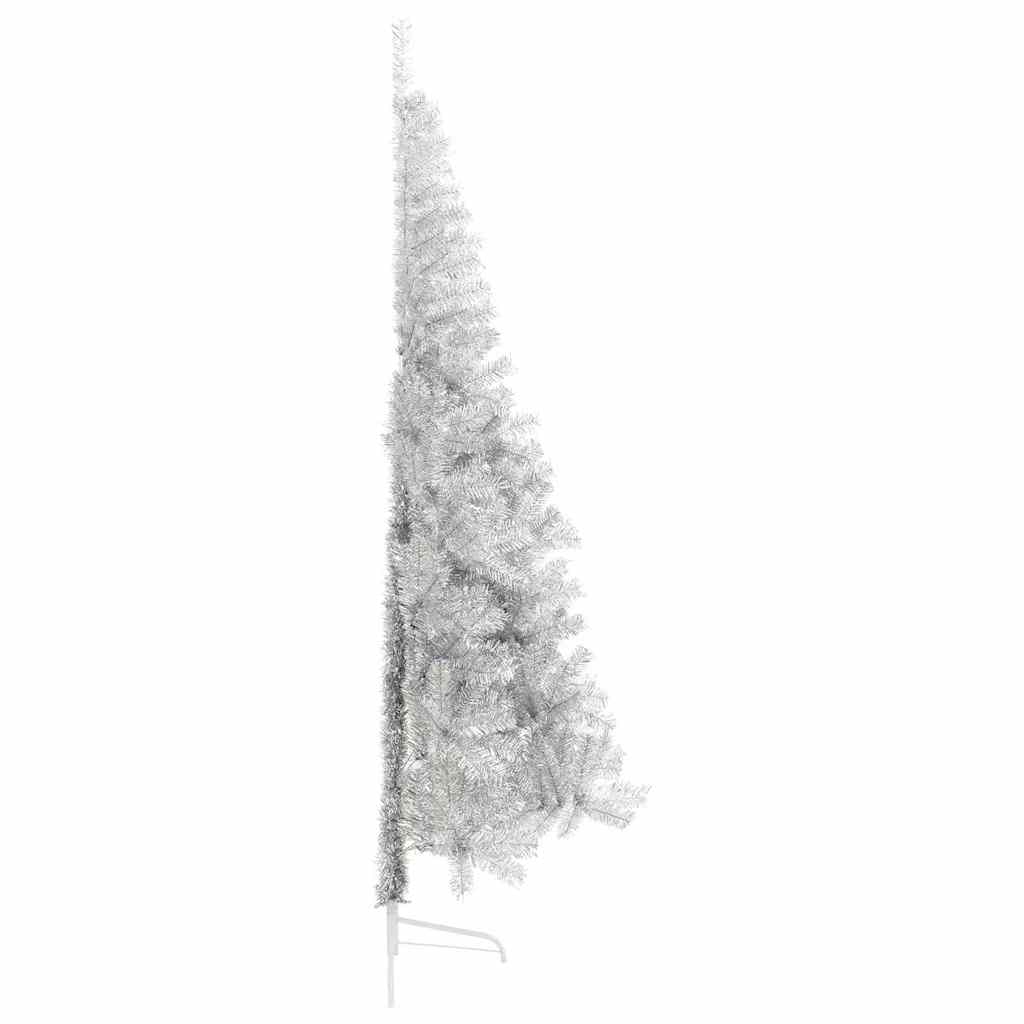 Kunstmatig Voorverlicht Kerstboom met 300 LED Zilver 210 cm PET is nu te koop bij PeponiXL, paradijselijk wonen!