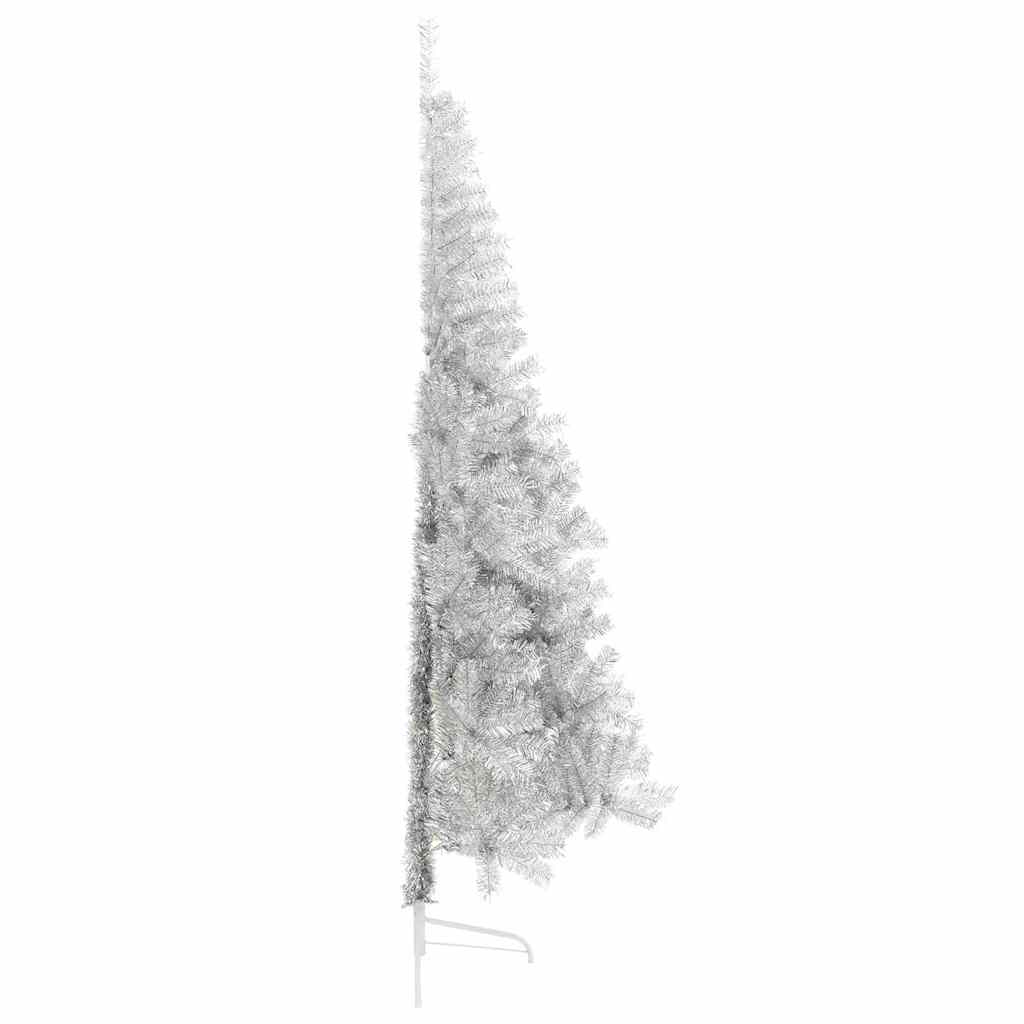Kunstmatig Voorverlicht Kerstboom met 300 LED Zilver 210 cm PET is nu te koop bij PeponiXL, paradijselijk wonen!