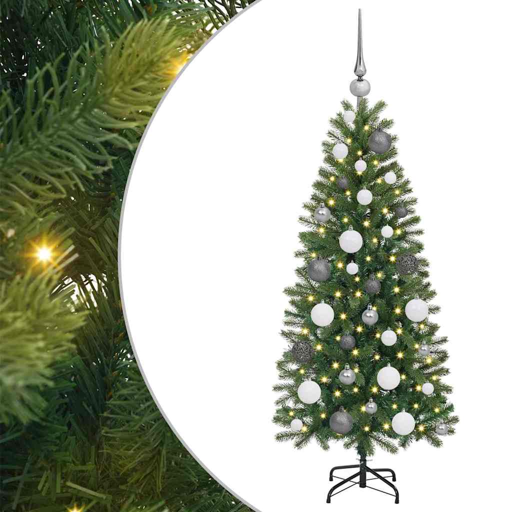 Kunstkerstboom met 150 LED met standaard Groen 120 cm PE en PVC is nu te koop bij PeponiXL, paradijselijk wonen!