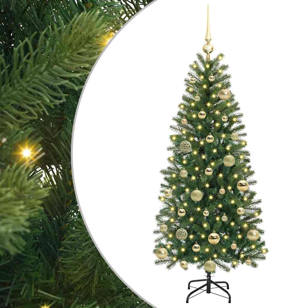 Kunstkerstboom met 150 LED met standaard Groen 120 cm PE en PVC is nu te koop bij PeponiXL, paradijselijk wonen!
