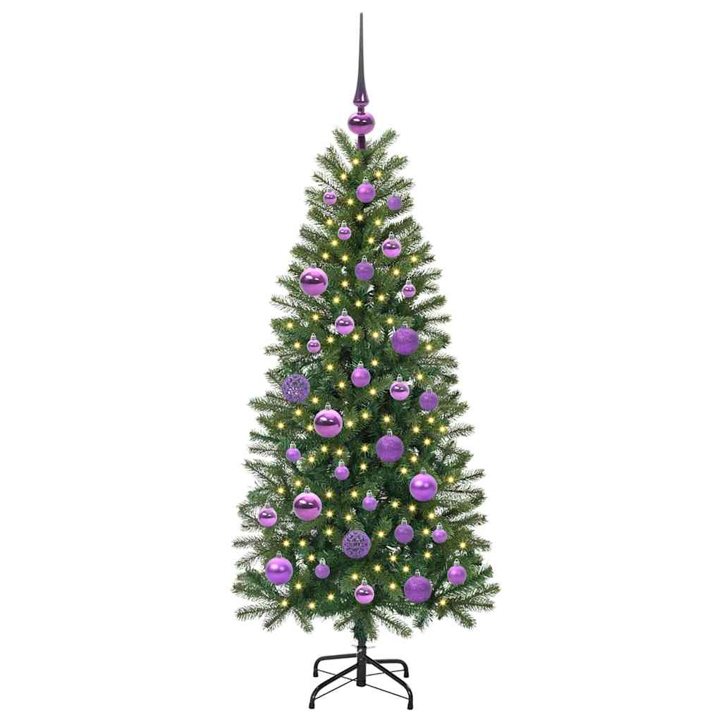 Kunstkerstboom met 150 LED met standaard Groen 120 cm PE en PVC is nu te koop bij PeponiXL, paradijselijk wonen!