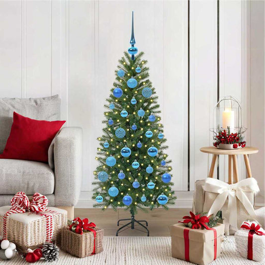 Kunstkerstboom met 150 LED met standaard Groen 120 cm PE en PVC is nu te koop bij PeponiXL, paradijselijk wonen!