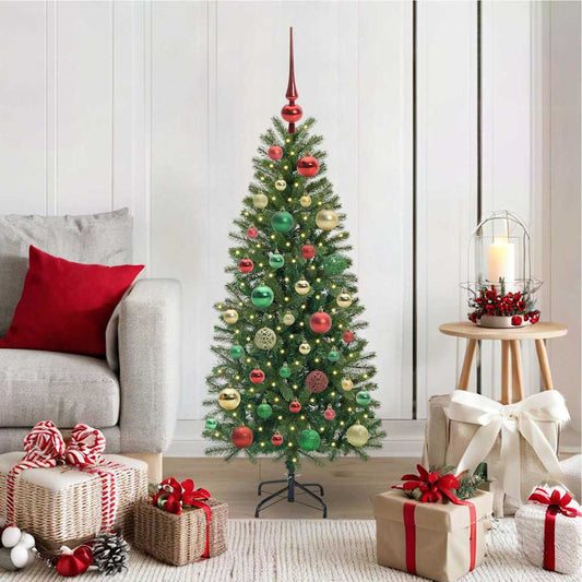 Kunstkerstboom met 150 LED met standaard Groen 120 cm PE en PVC is nu te koop bij PeponiXL, paradijselijk wonen!