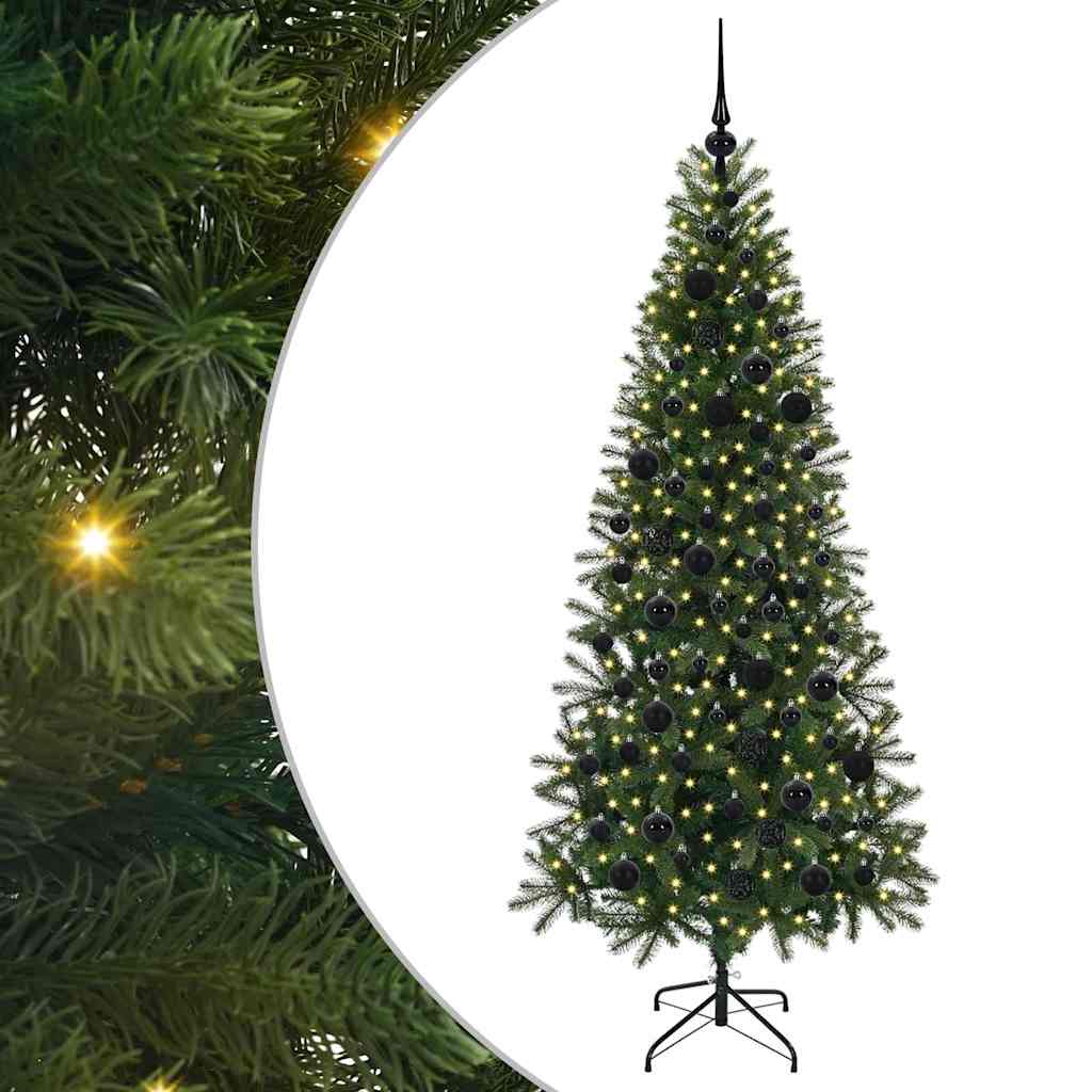 Kunstkerstboom met 300 LED met standaard Groen 180 cm PE en PVC is nu te koop bij PeponiXL, paradijselijk wonen!