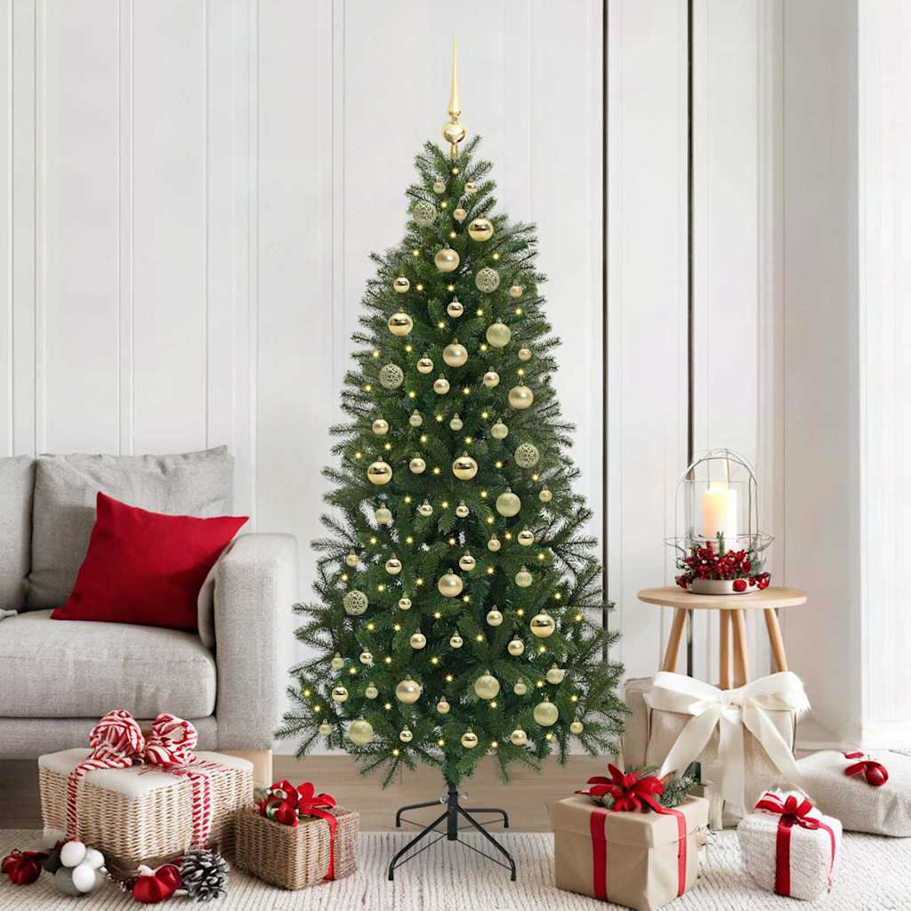 Kunstkerstboom met 300 LED met standaard Groen 180 cm PE en PVC is nu te koop bij PeponiXL, paradijselijk wonen!