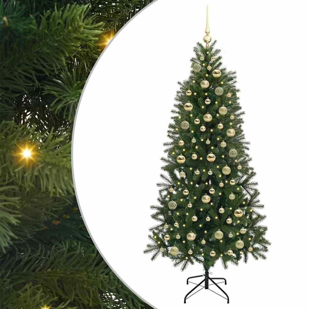 Kunstkerstboom met 300 LED met standaard Groen 180 cm PE en PVC is nu te koop bij PeponiXL, paradijselijk wonen!