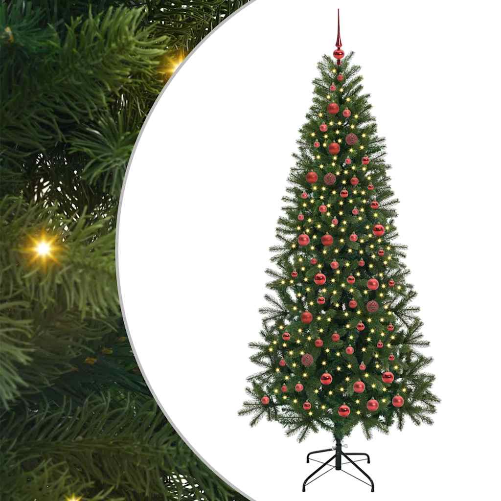 Kunstkerstboom met 300 LED met standaard Groen 210 cm PE en PVC is nu te koop bij PeponiXL, paradijselijk wonen!