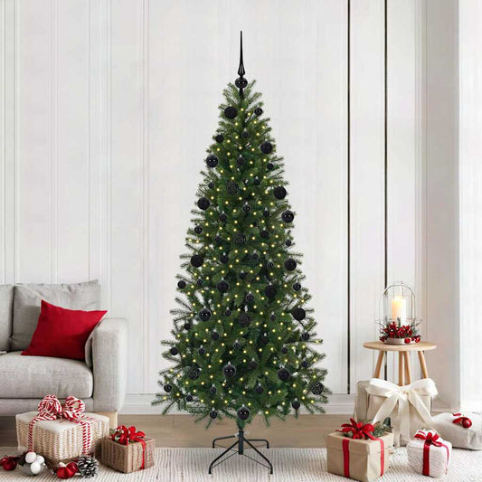 Kunstkerstboom met 300 LED met standaard Groen 210 cm PE en PVC is nu te koop bij PeponiXL, paradijselijk wonen!