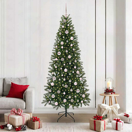 Kunstkerstboom met 300 LED met standaard Groen 210 cm PE en PVC is nu te koop bij PeponiXL, paradijselijk wonen!