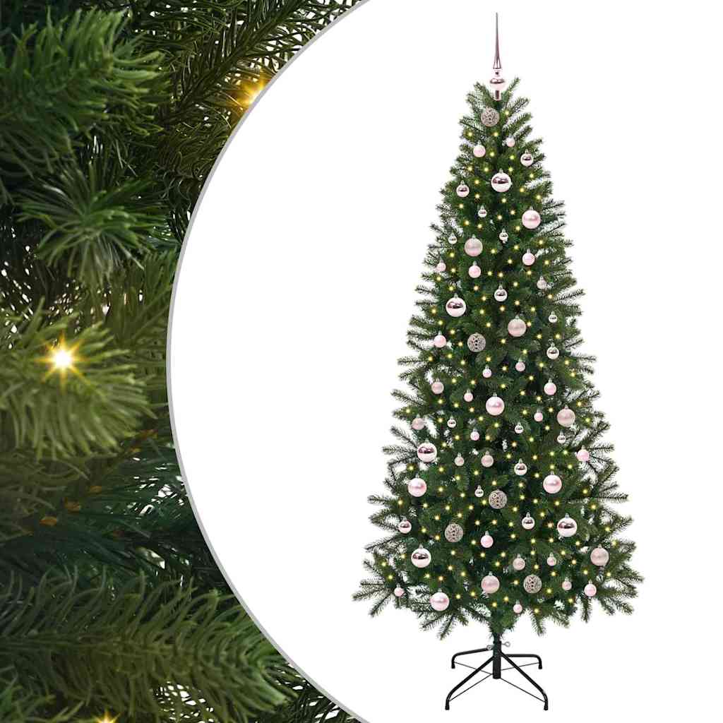 Kunstkerstboom met 300 LED met standaard Groen 210 cm PE en PVC is nu te koop bij PeponiXL, paradijselijk wonen!