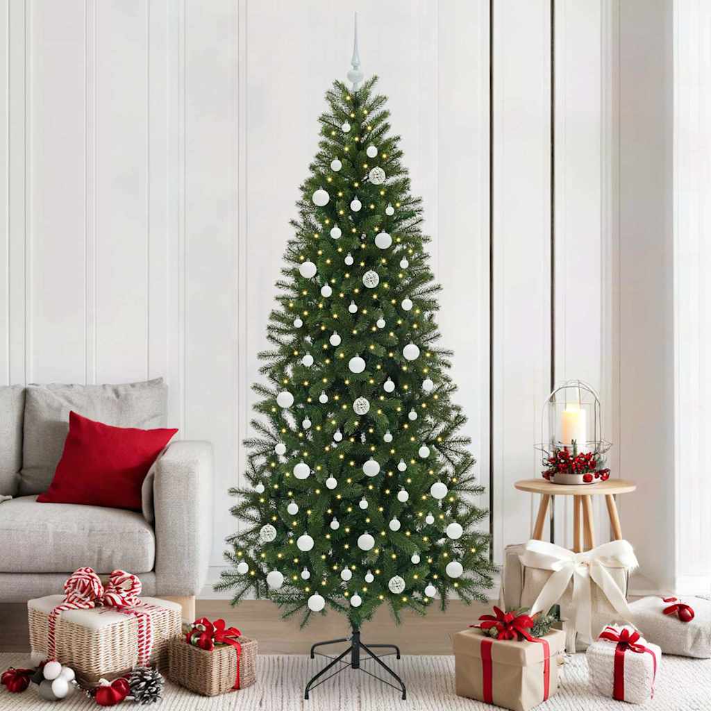 Kunstkerstboom met 300 LED met standaard Groen 210 cm PE en PVC is nu te koop bij PeponiXL, paradijselijk wonen!