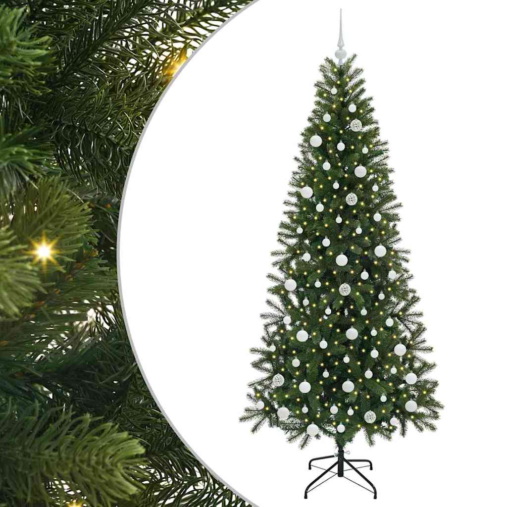 Kunstkerstboom met 300 LED met standaard Groen 210 cm PE en PVC is nu te koop bij PeponiXL, paradijselijk wonen!