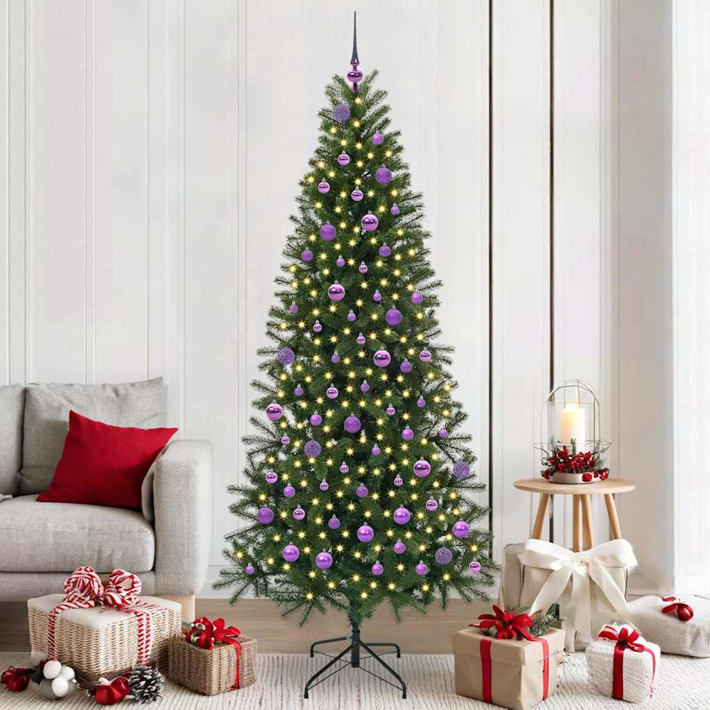 Kunstkerstboom met 300 LED met standaard Groen 210 cm PE en PVC is nu te koop bij PeponiXL, paradijselijk wonen!