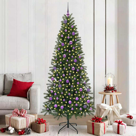 Kunstkerstboom met 300 LED met standaard Groen 210 cm PE en PVC is nu te koop bij PeponiXL, paradijselijk wonen!