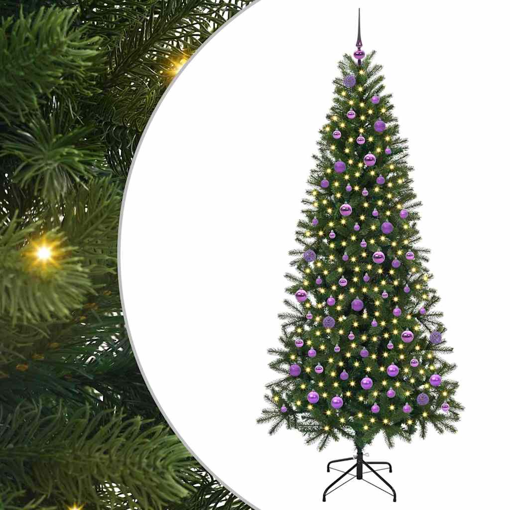 Kunstkerstboom met 300 LED met standaard Groen 210 cm PE en PVC is nu te koop bij PeponiXL, paradijselijk wonen!