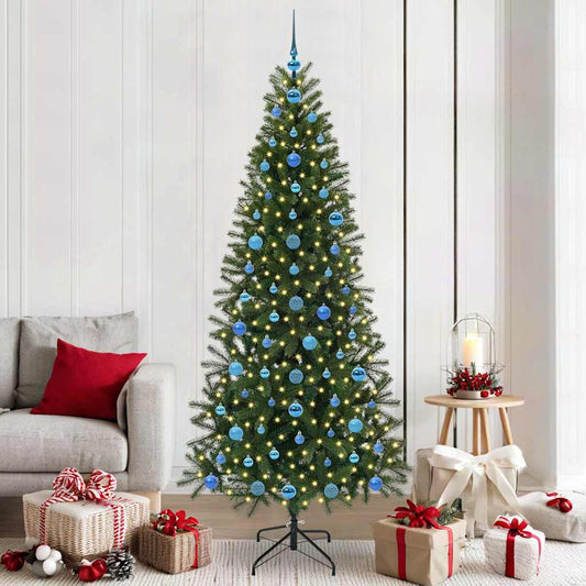 Kunstkerstboom met 300 LED met standaard Groen 210 cm PE en PVC is nu te koop bij PeponiXL, paradijselijk wonen!